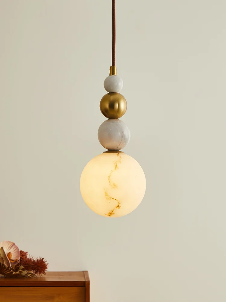 French medieval style pendant light modern light luxury minimalist luxury bedroom bedside small pendant light