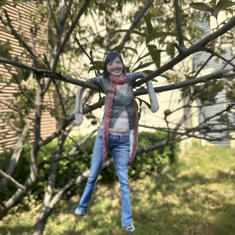 Personalized Bendable Photo Doll, Lifelike Custom Face Stuffed Animal,Prank Interactive Gift for Party, Bendy Wire Limbs Plushie