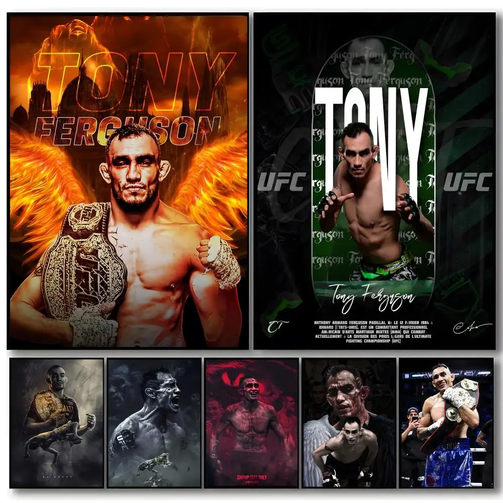 Athlete Tony Ferguson Poster Self-adhesive Art Waterproof Paper Sticker Coffee House Bar Room Wall Decor