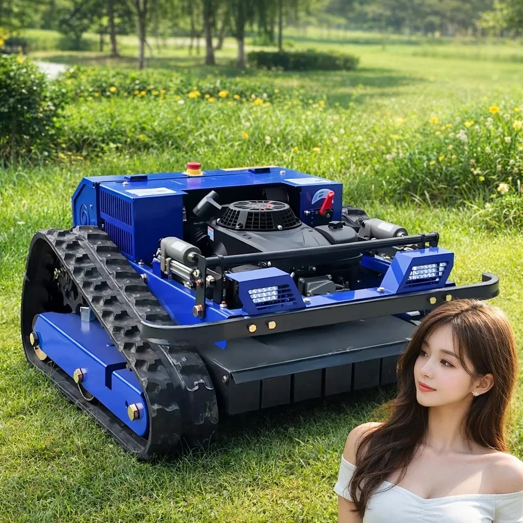 

Customized Smart Wireless Tracked Lawn Mower 550mm Cutting Width One-On-One Beauty Customer Service Provided
