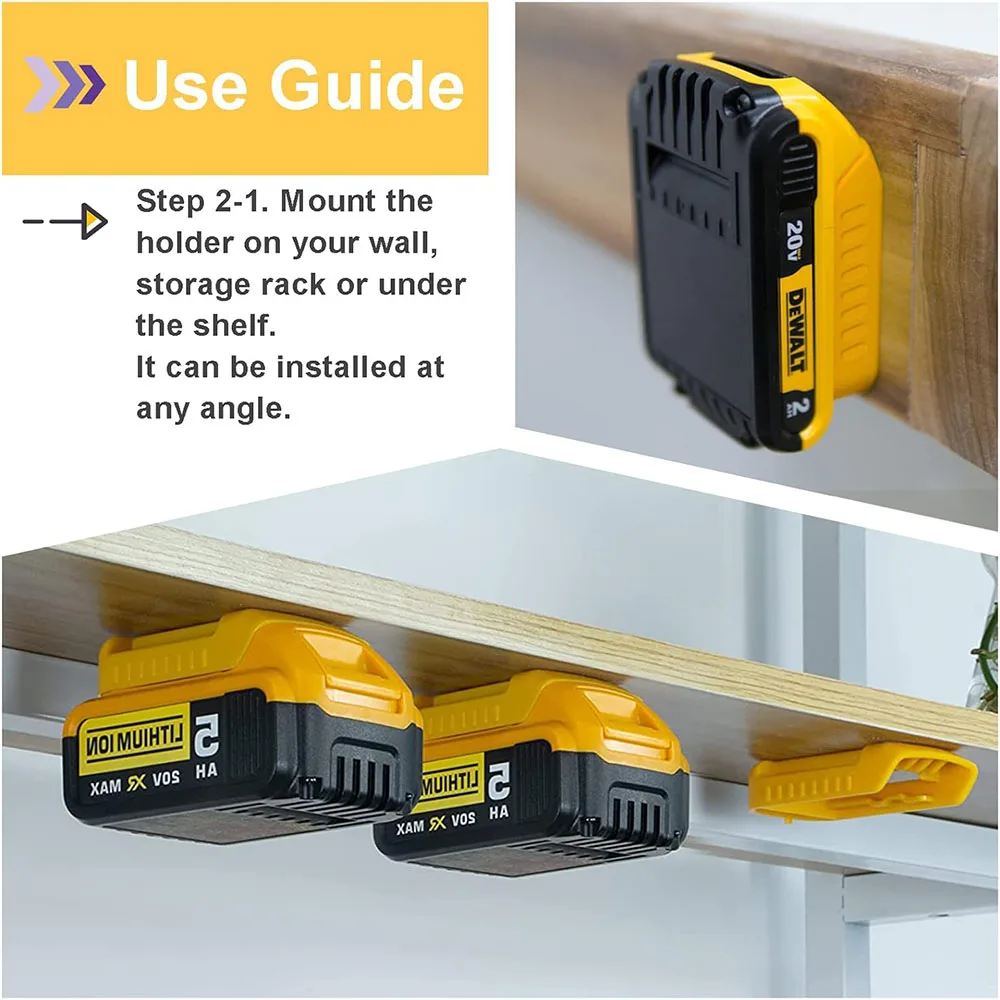 5/10Pcs Battery Storage Battery Case Battery Holder Rack Holder Case Suitable for Makita/Bosch/dewalt/Milwaukee 18V Devices image 2
