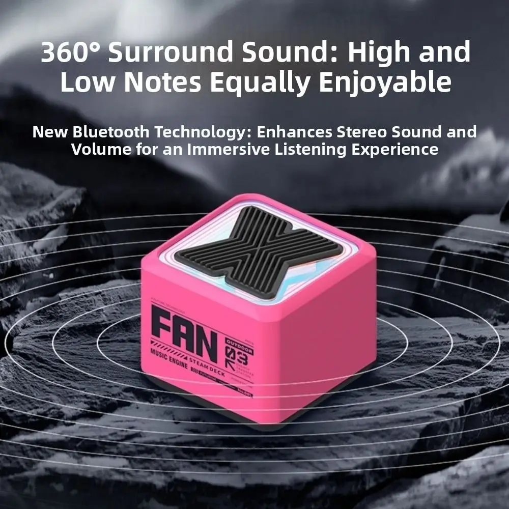Loud Stereo Sound Mini Bluetooth Speaker Mini Size Portable Design Wireless Speaker Wireless Connectivity Surround Sound