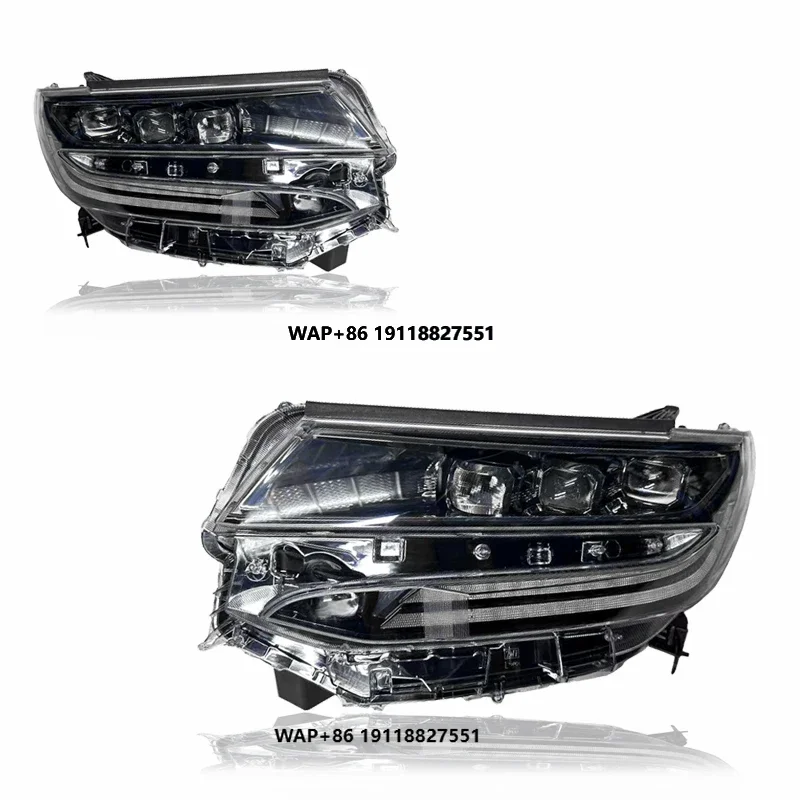 Original 3 Lens Car Headlamp for  Alphard High Performance 6000k LED Headlight Modification or Upgrading