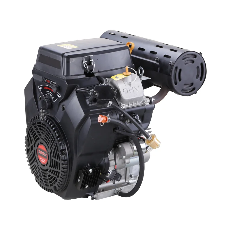 26HP V Twin 4-Stroke Horizontal Gasoline Engine FP2V80FD Marine Construction Farm Home Use