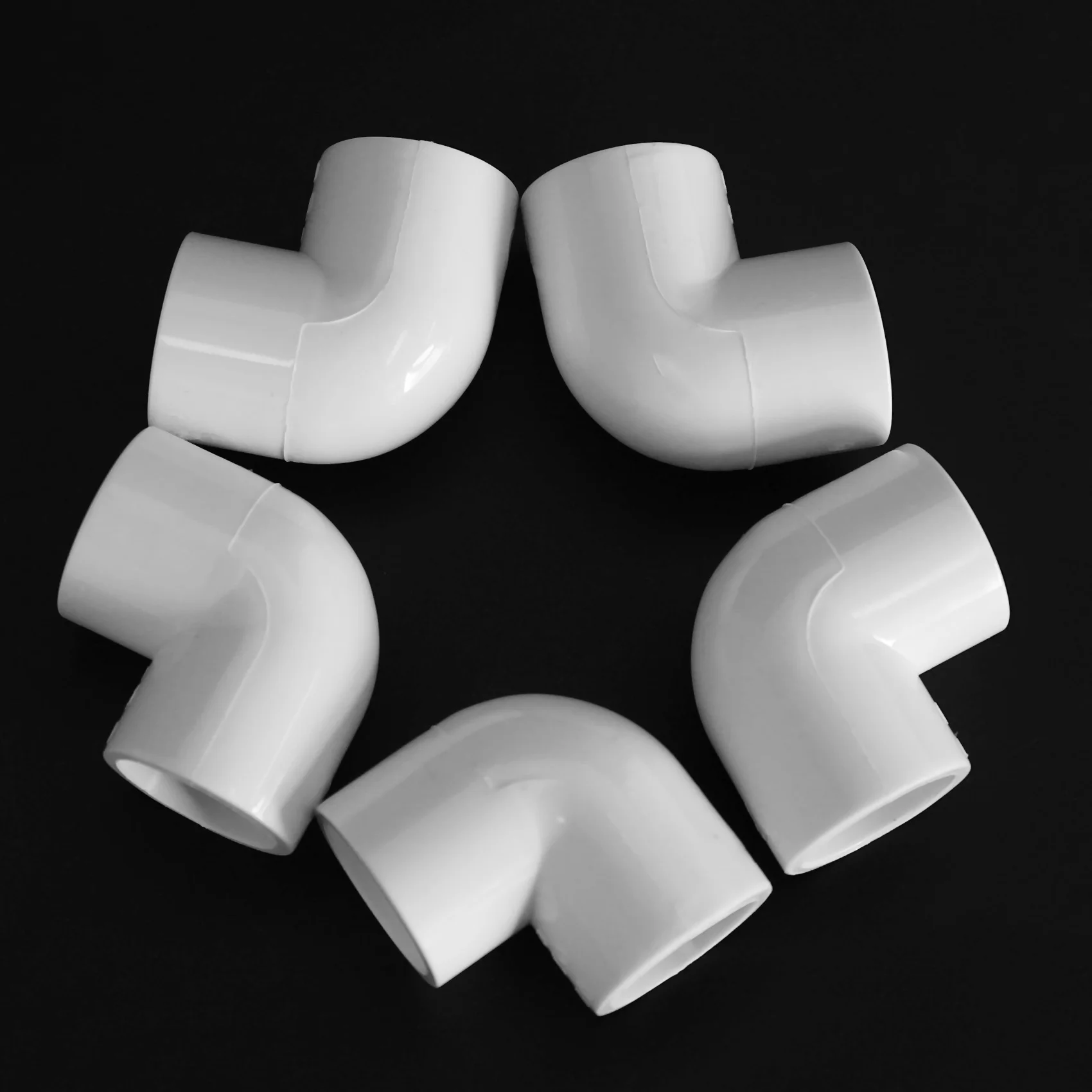 

AA05 20 Pieces 20Mm Dia 90 Angle Degree Elbow PVC Pipe Fittings Adapter Connector White