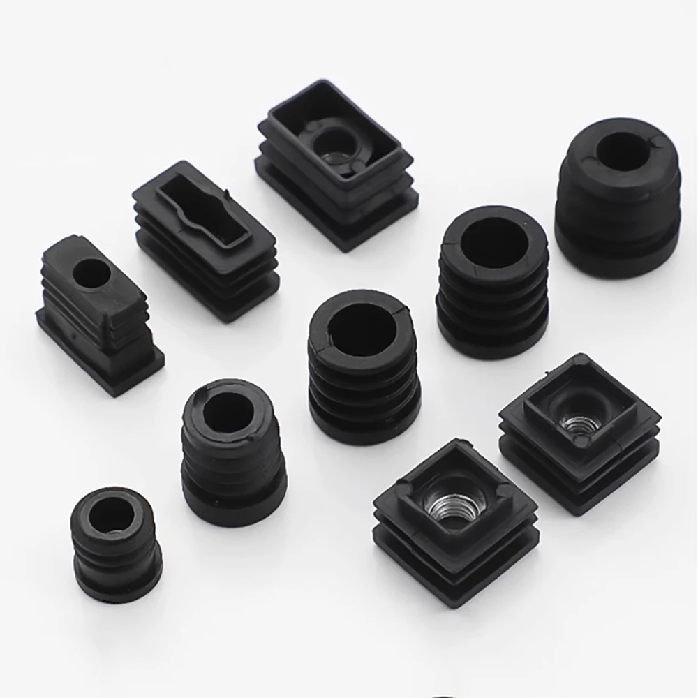 4/10/30 M8 PP Plastic Nut Plugs Square/Round Adjustable Foot Pads Home Foot Mats Nut Plugs Diameter 28mm