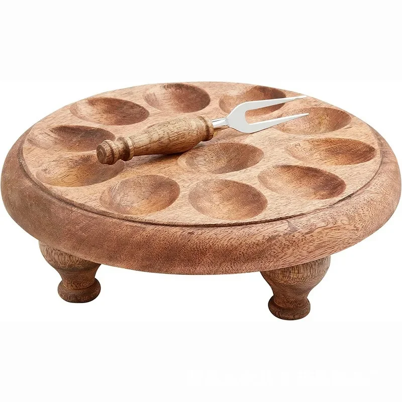 

Wooden egg tray home egg decoration tray easter christmas display