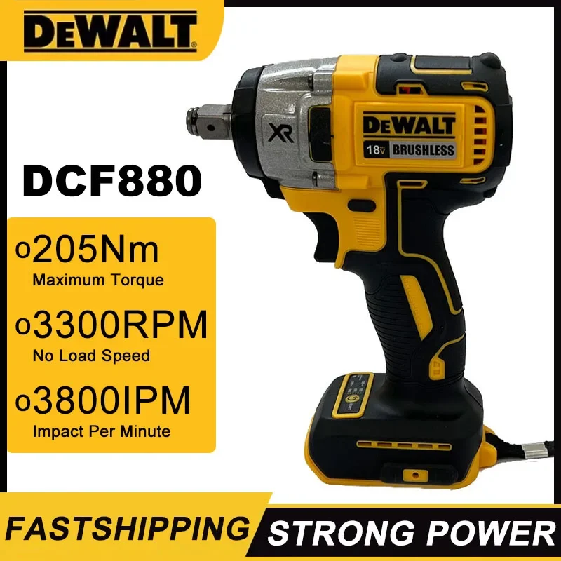 

Dewalt DCF880 3300RPM Brushless Impact Wrench High Torque Cordless Electric Wrench Tire Repair Tool 20V Rechargeable Power Tools