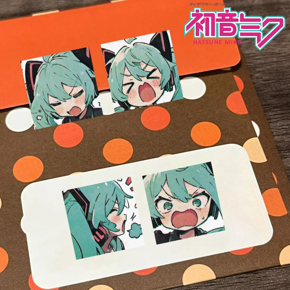 Hatsune Miku Anime Merch Emoji Aufkleber Virtueller Sänger Megurine Luka Journal Handyhülle Versiegelung Niedliche dekorative Aufkleber