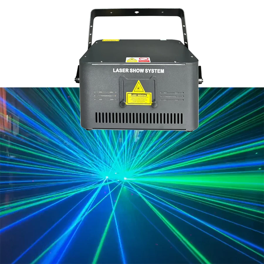 RGB Vollfarbige 3W Laser-Sternenhimmel-Leuchte mit DMX512-Steuerung, geeignet für DJ, Disco, Bar, KTV, Musik, Weihnachten, Bühnen- und Partybeleuchtung