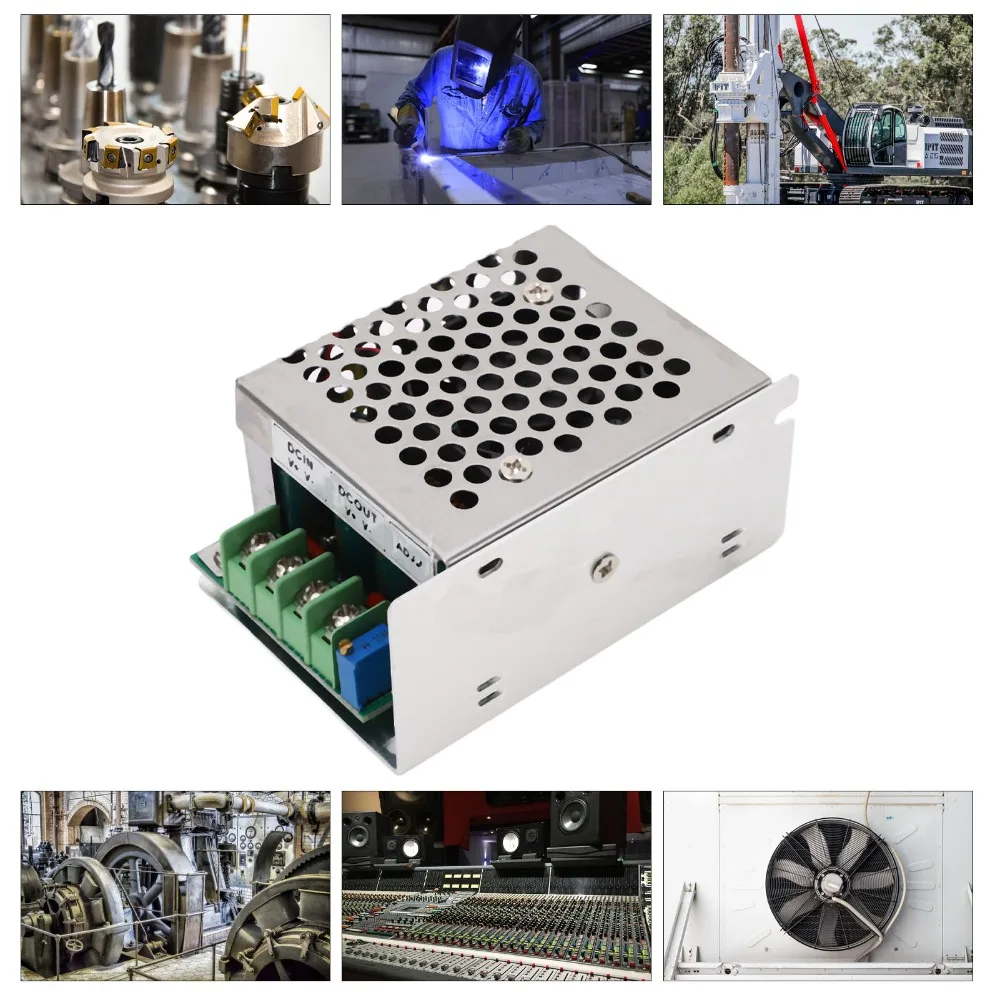 Adjustable DC To DC Converter 15A 400W DC12-75V To 2.5-50V Step Down Module Anti Reflow Multiple Protection