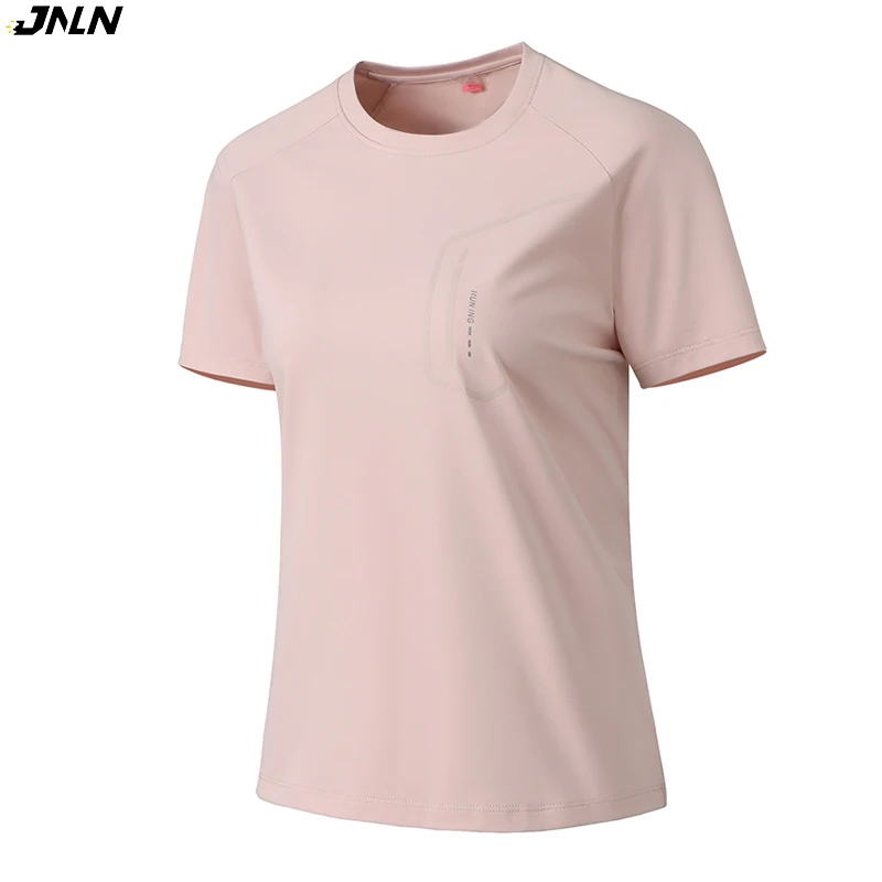 

JNLN Women's Hiking Short Sleeve Shirts Quick Dry Cooling T-Shirt Climbing Trekking Mountaineering Functional Short Sleeve Tee