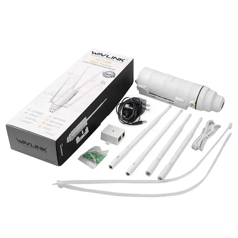 Outdoor WiFi Long Range Extender High Power AC1200/600/300 Outdoor Draadloze WiFi Repeater AP/WiFi Router Dual Dand 2.4G + 5Ghz