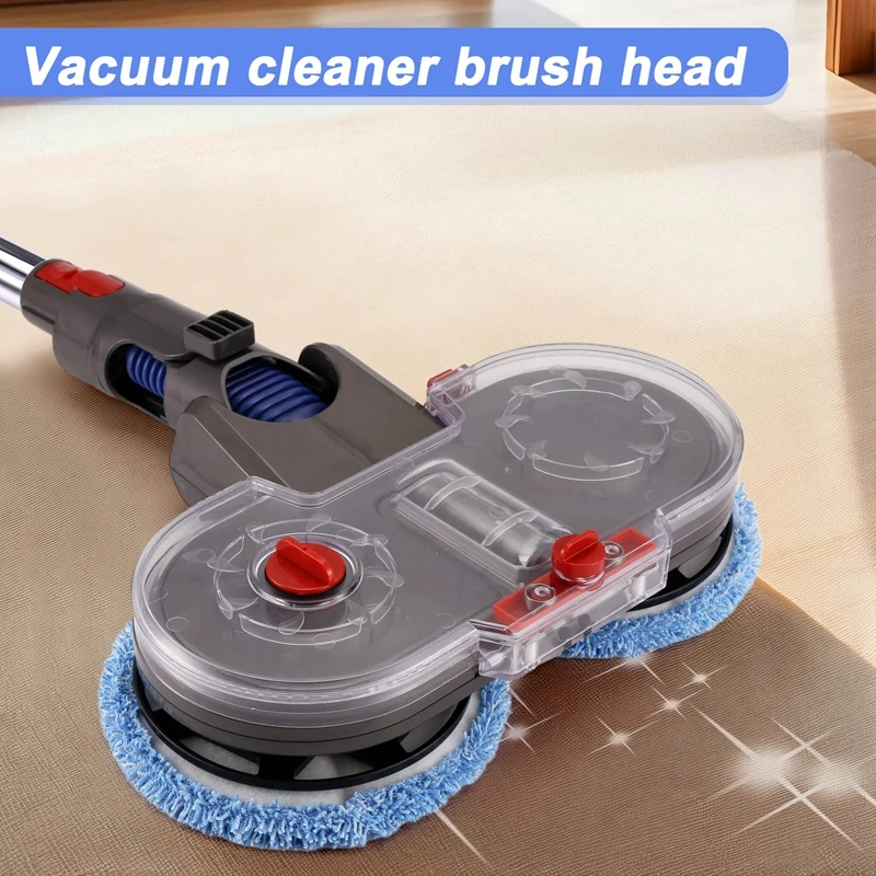 For Dyson V15 V11 V10 V8 V7 Vacuum Cleaner Electric Mop Head Attachment With Detachable Water Tank 6 Reusable Mop Pads