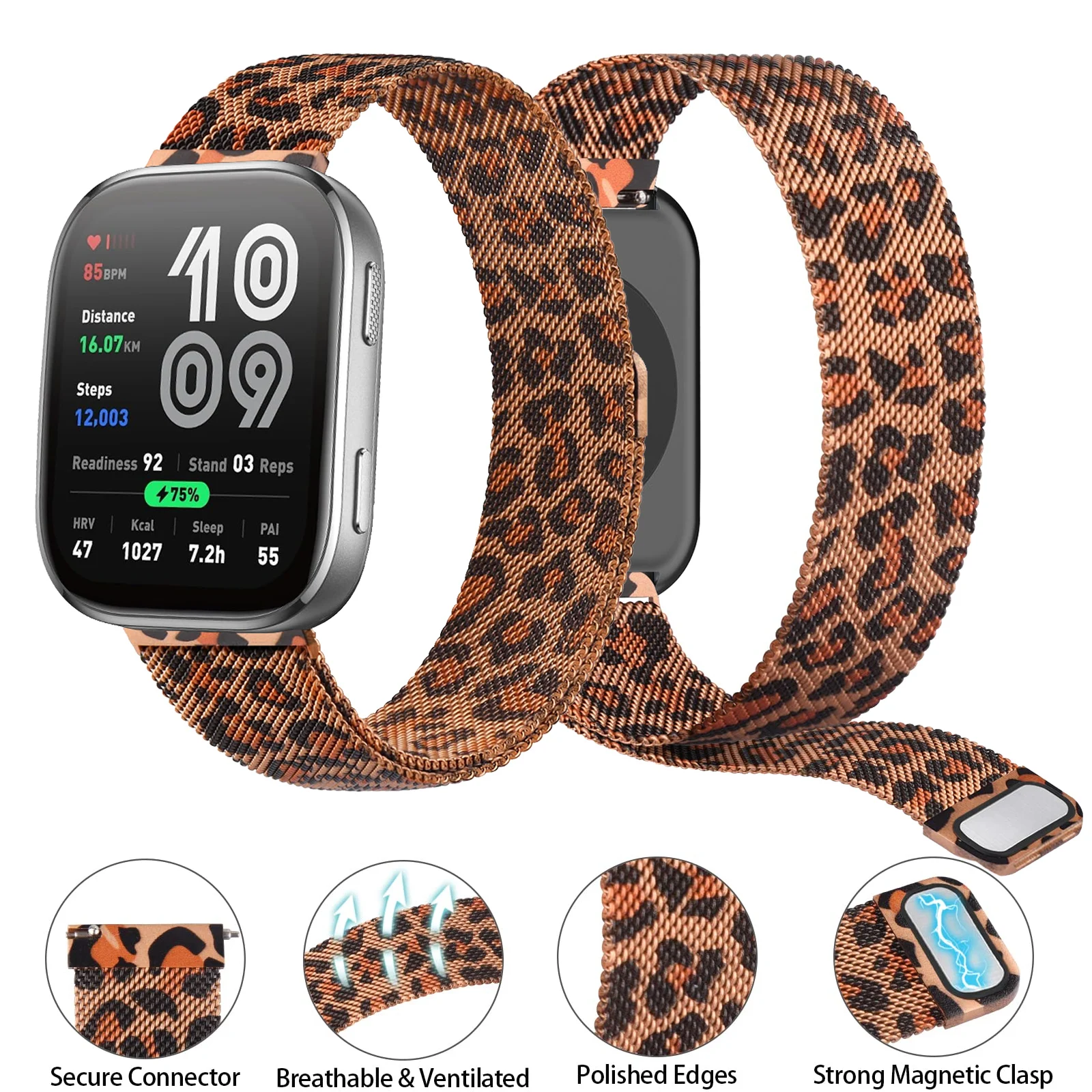 

Magnetic Loop for For Amazfit Bip 6 Strap 22mm Band Metal Mesh Smartwatch Wrist Bracelet Correa For Amazfit Bip6 Watchbands