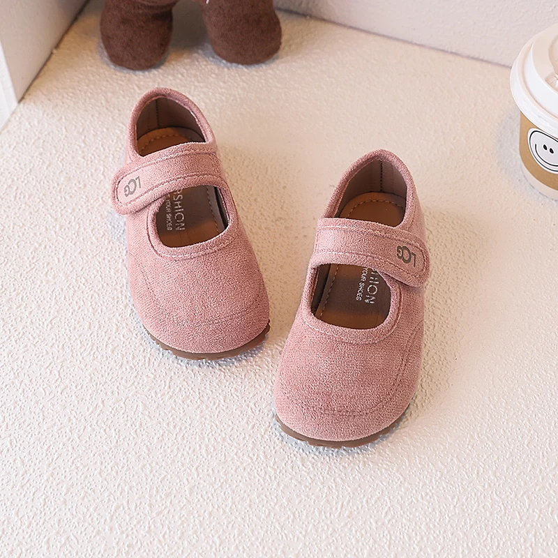 Mary Janes-Schuhe für Kinder, Wildleder, flach, für den Frühling, lässig, Unisex, flache Schuhe für Mädchen, atmungsaktiv, flexibel, prägnanter Stil, Kinderschuhe, Größe 23–36 – Detail 5