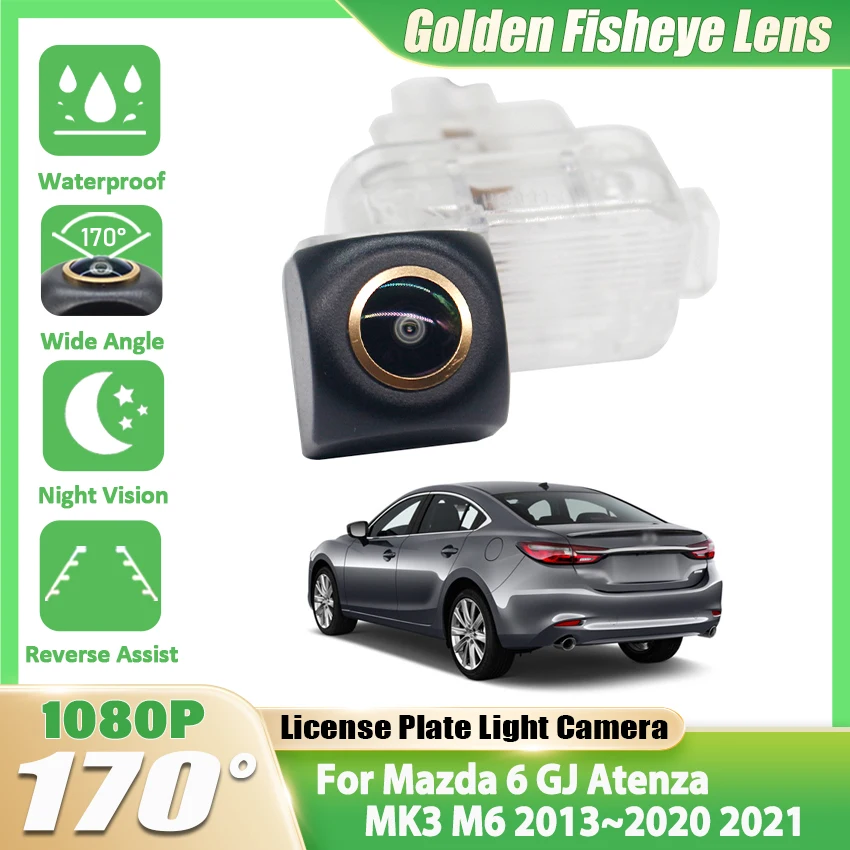 Rear View Camera For Mazda 6 GJ Atenza MK3 M6 2013 2014 2015 2016 2017 2018 2019 2020 2021 Night Vision Waterproof Backup Camera