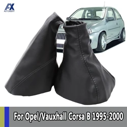 Leather Handbrake Gear Gaiter Shift Gaitor Cover For Opel/Vauxhall Corsa B /Astra F/Combo Accessories Auto Decoration