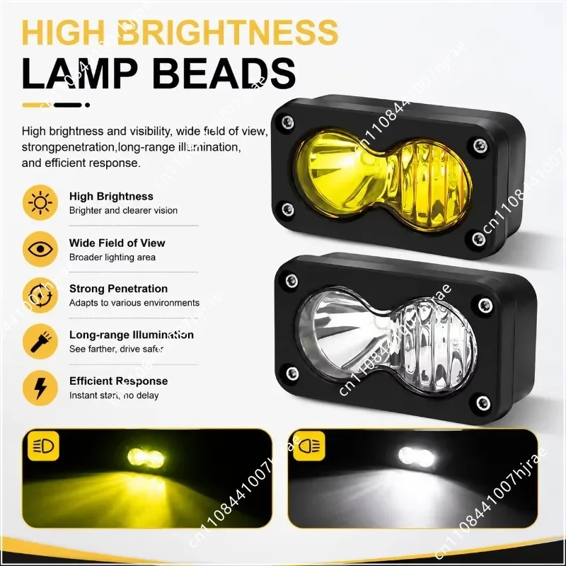 Baja Light Kit with Battery Pack 3-Pin MR60 Connector and Horn Set Fit for Wintai-Tech China Off-Road Vehicle Modification Parts