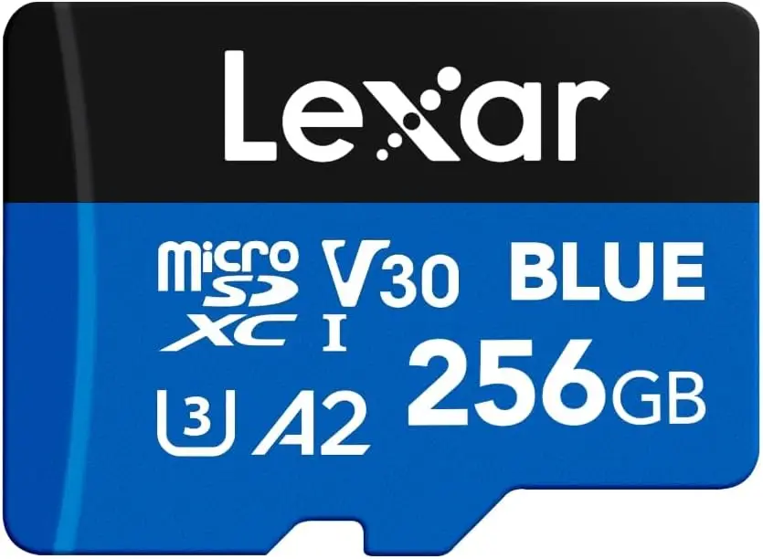 256GB Blue Micro Sd…