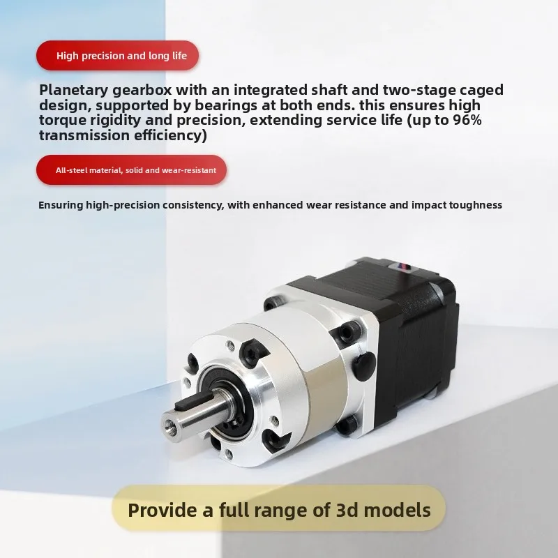 60 high precision planetary stepper motor miniature gear reducer integrated gear large torque low temperature small low speed