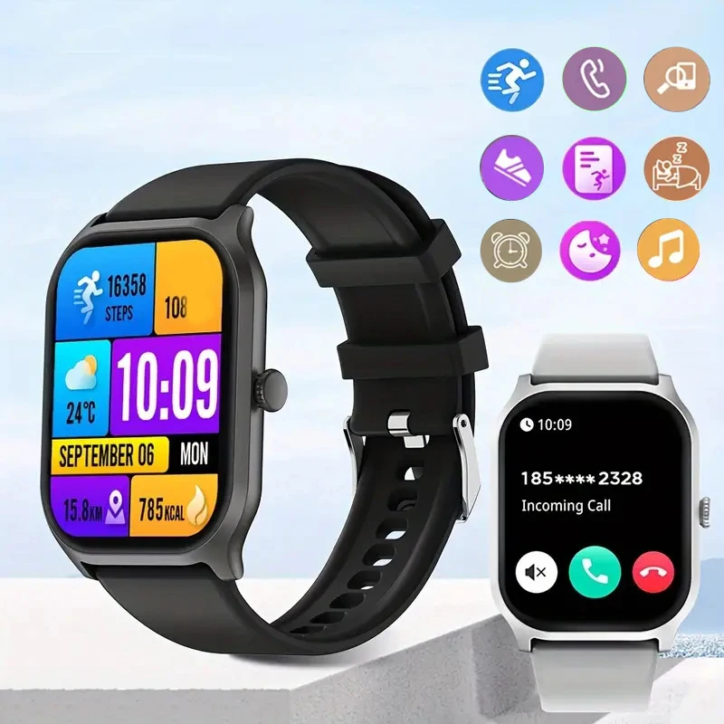 Smart watch, wireless calling /dial, Various APP Reminders,Suitable for men and women, sports watches, for iPhone/Andriod