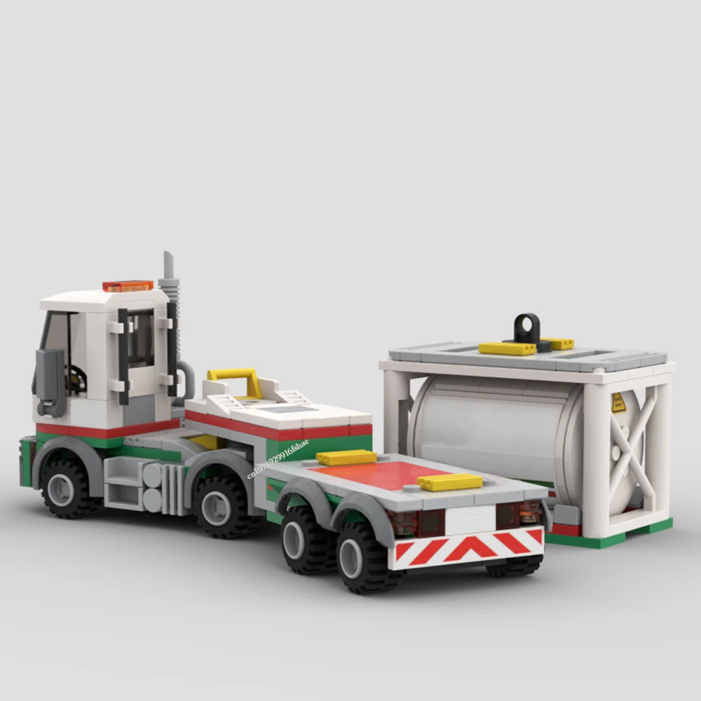 City Hot Selling Street View Moc Modular Octan Transfer Station and Terminal Tractor DIY Children creative ideas Toy Gift blocks