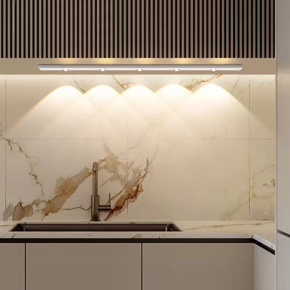 

LED Ultra Thin Under Cabinet Lights ,Rechargeable Motion Sensor Night Light ,Kitchen Cabinet Bedroom Wardrobe Light