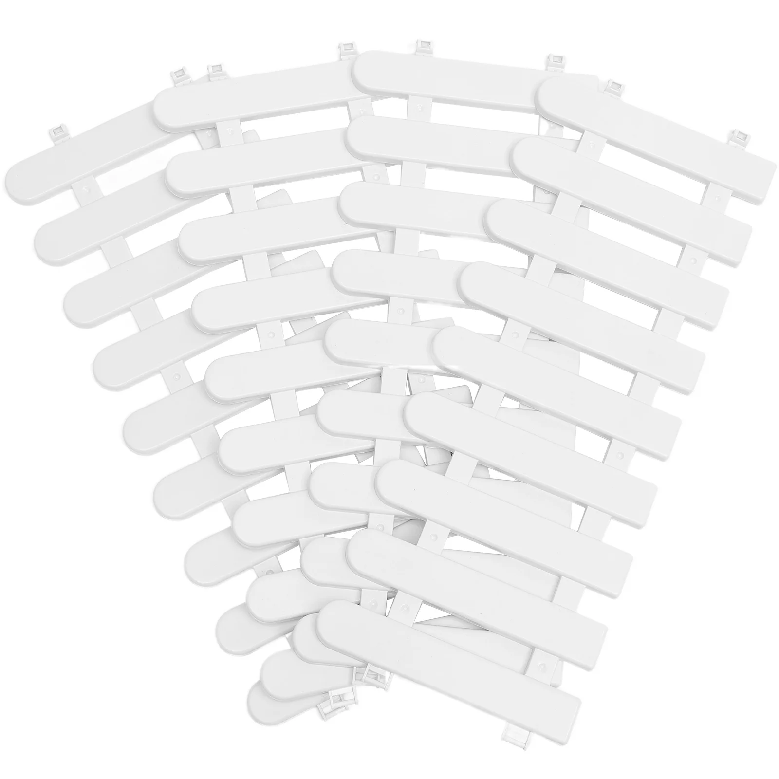 

4 Pcs Fence White Small Picket for Garden Panels Outdoor Fencing Border Christmas Decor