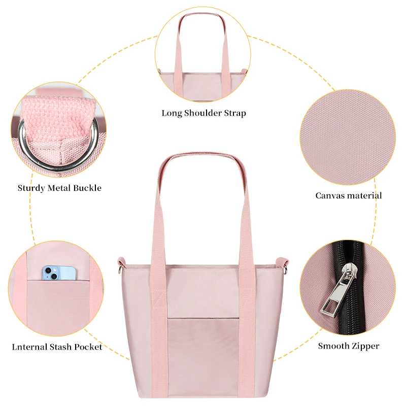 Buylor Luxury Designer Handbags Commuting Shoulder Bag Woman Large Canvas Tote Bag Waterproof Student High Capacity Computer Bag