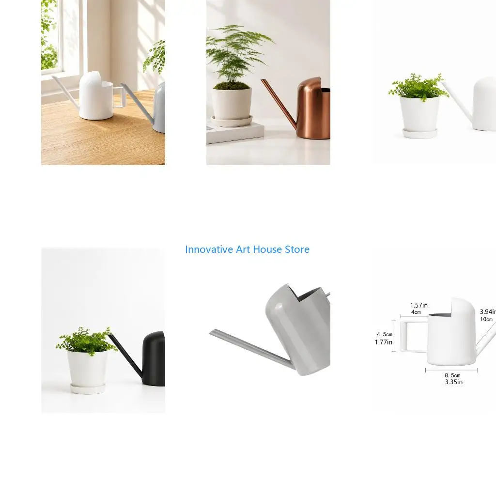 E1PC Windowsill Watering Can, 300ml Metal Indoor Watering Tool for Desk Pots, Small Pots and Daily Home Soil Use Indoors