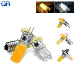 G4 G9 LED COB Lamp 3W 6W Bulb E14 AC DC 12V 220V Candle Lights Cold /Warm White Replace 30W 60W Halogen for Chandelier Spotlight