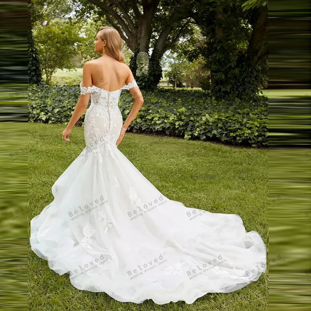 Charming Wedding Dresses Gorgeous Bridal Gowns Lace Appliques Off The Shoulder Robes Pretty Vestidos De Novia Customized 2026