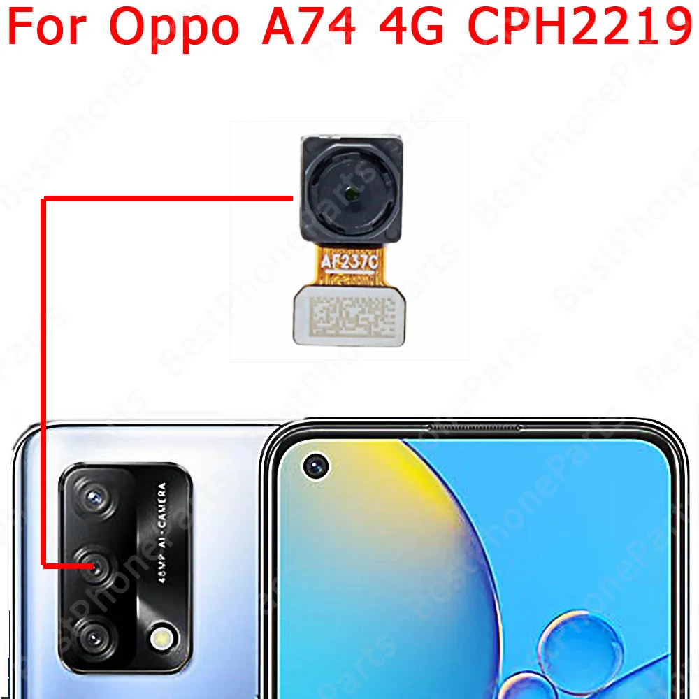 Front Big Back View Selfie Rear Facing Camera Module For OPPO A71 A72 A73 A74 Replacement Repair Spare Parts Flex Cable