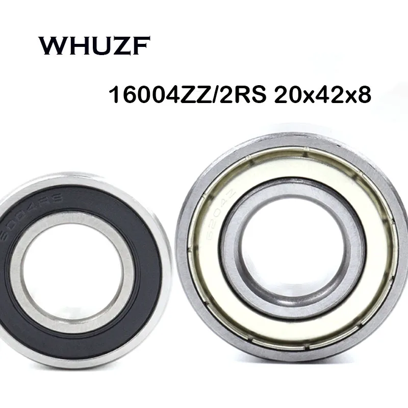 High Quality Bearing 5PCS 16004ZZ 16004-2RS Rubber Sealing (20*42*8MM) Deep Groove Ball Bearing ABEC-7 rodamientos