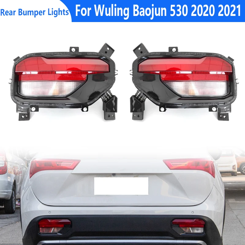 Car Rear Bumper Light Warning Brake Stop Signal Lamp Taillight For Wuling Baojun 530 2020 2021 Auto Light Accessories