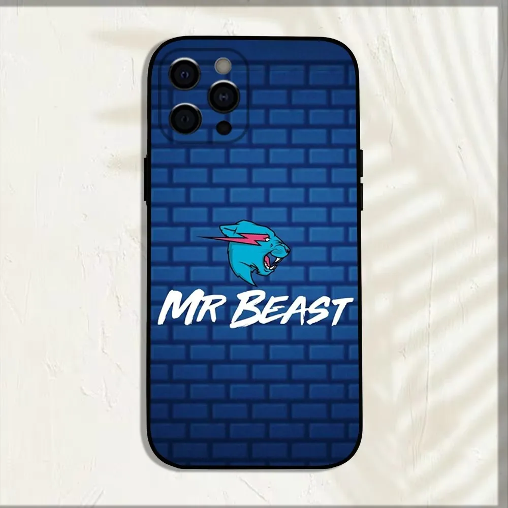 MR beast pictures Phone Case For iPhone 16,15,14,13,12,11,Pro,X,XS,Max,XR,Plus,Mini Soft Black Cover