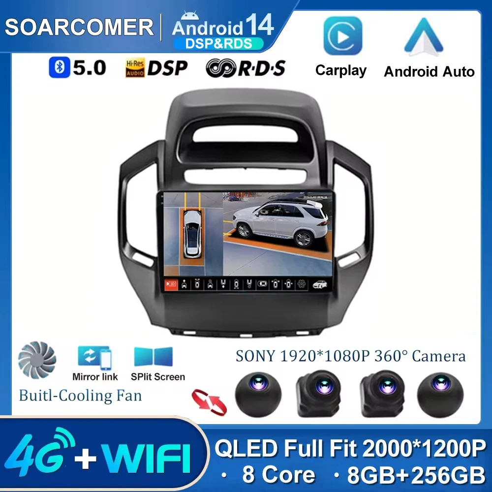 

Android 14 SWC Car Radio Multimedia Video Player For Jingang King KongGC6 2016-2019 GPS 2Din Autoradio Wireless No Dvd Carplay