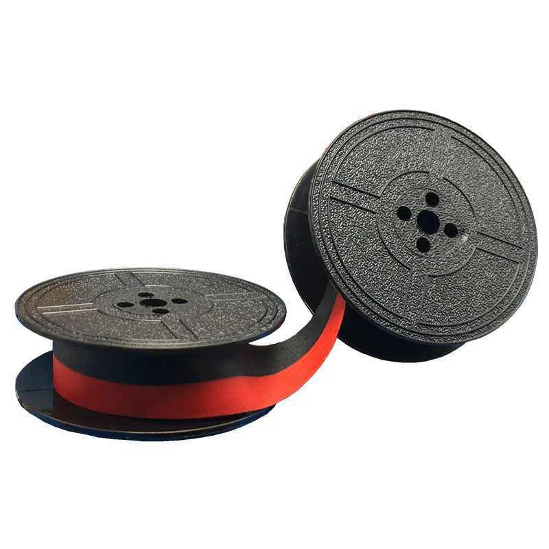 Universal Typewriter Ribbon Twin Spool Typewriter Ribbon Twin Spool Replacement Pack for Most Typewriter (Red, Black)