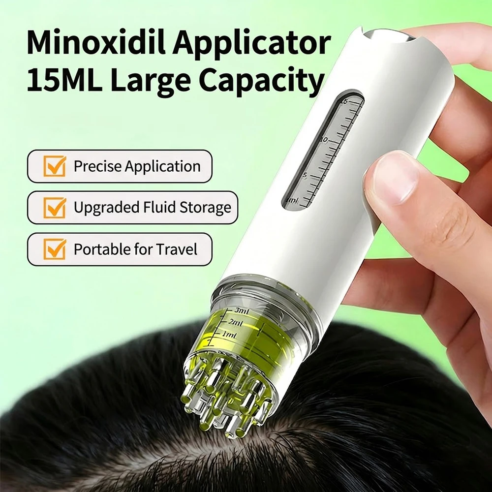 Scalp Applicator Liquid Comb 5 Roller Balls 22mm Refill Opening Hair Oil Applicator Mini Massage Comb Leakproof Tool