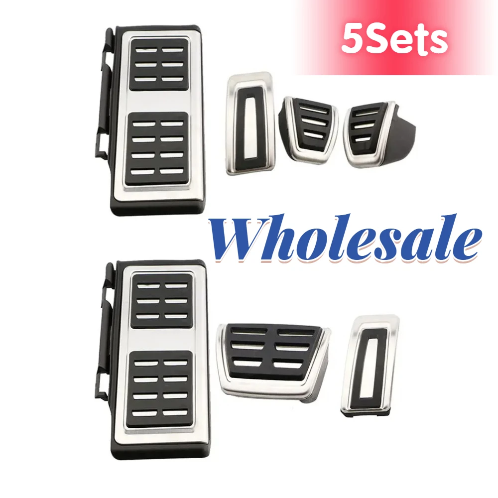 

5Sets Car Pedals Cover for Volkswagen VW Passat B8 Golf 7 8 Tiguan MK2 2017 - 2022 for Skoda Octavia A7 Kodiaq Seat Leon 5F MK3