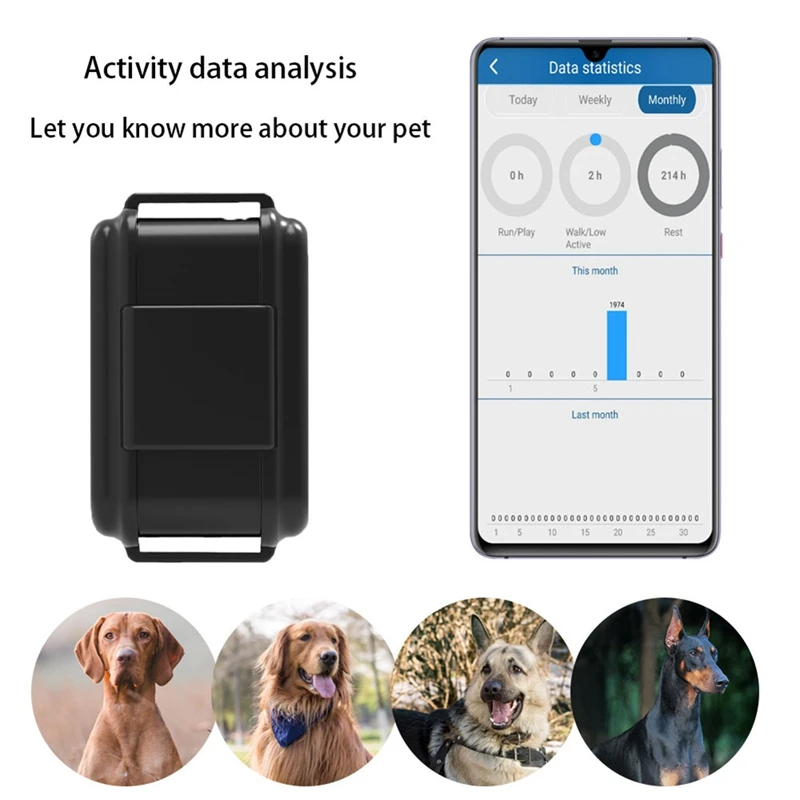 Rastreador GPS impermeável para Animal Hound Dog, localizador GPRS, monitor de voz magnética, aplicativo gratuito da Web, bateria 3000mAh, 4G, TK919, 1 Pc