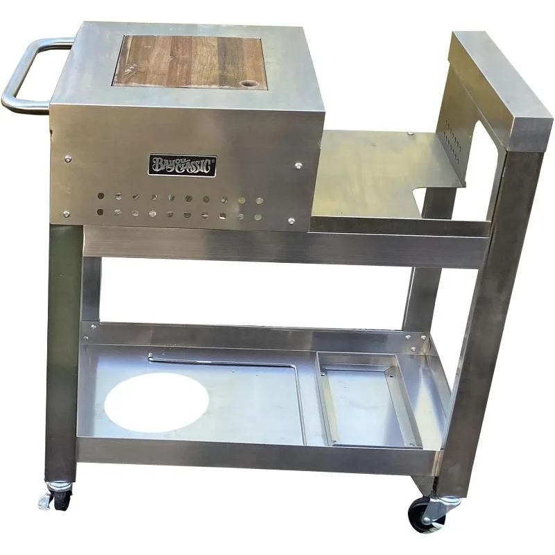 

700-183 Тележка для рабочей станции с аксессуарами из нержавеющей стали, ДИЗАЙНЫЙ ДЛЯ 2,5 галлонов BAYOU ® ФРИЙЕР (Модель # 700-725)