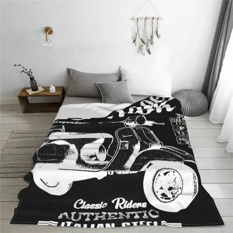 Vespa Px Ohne Spiegel Motorcycle Blanket Soft Fashion Nap Blanket Bedding Travel Family Expenses