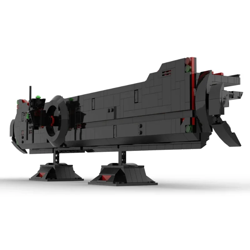 Moc-bloques de construcción de portaaviones interestelar, modelo militar clásico, bloques de tecnología, regalo de Navidad, juegos de bricolaje, ensamblaje