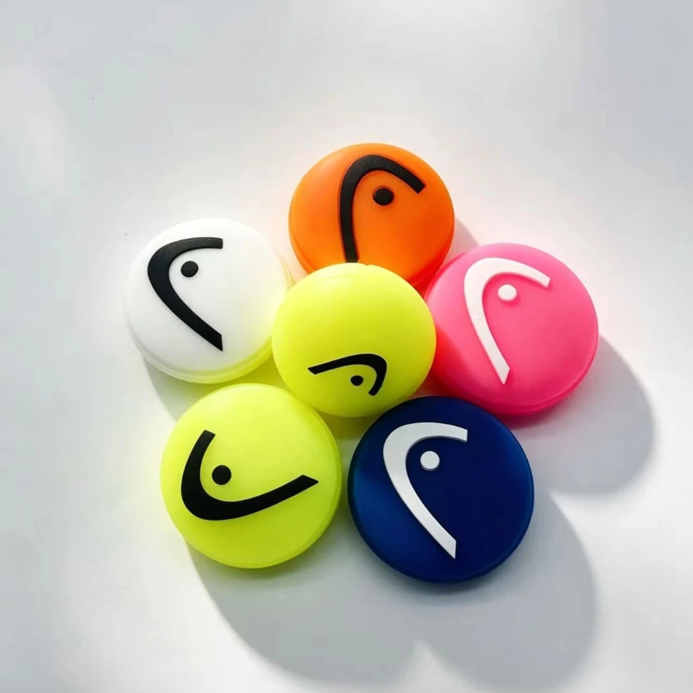 Head Logo Tennis Vibration Dampener Silicone Shock Absorber Tennis Racket Damper Reduce Vibration Tennis Accessories For Trainin view 2