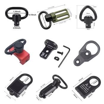 QD RSA GBB élingue pivotante Mlok KeyMod AR15 AK support de portée 20mm Pictinny Rail support de montage adaptateur accessoires de fusil