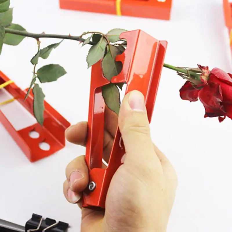 Metal Flower Stem Leaf Stripper, Removedor de espinho, Ferramenta de corte, Alicate de flor rosa de jardim