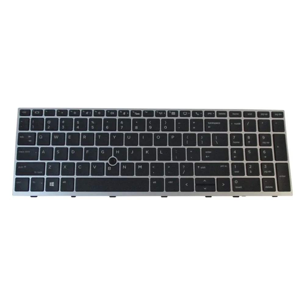 

Новинка для HP EliteBook 850 G5 850 G6 755 G5, клавиатура США, серебряная рамка с подсветкой