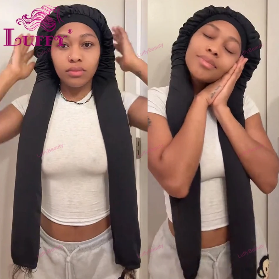 

Bonnet for Sleeping 2 in 1 Long Braids Protection & Breathable & Water-Resistant, Long Hair Bonnets for Sleeping Women